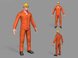 노동자 3D 모델