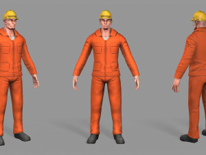 worker Model 3D