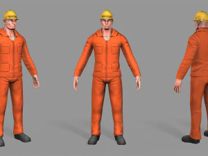 worker 3D Model