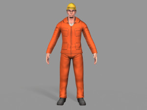worker Model 3D