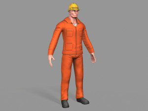 worker Model 3D