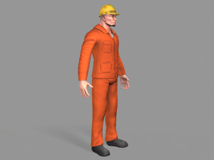 worker Model 3D