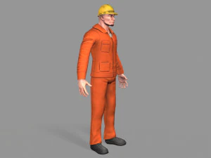 worker 3D Model