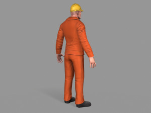 worker Model 3D