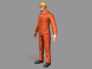 worker Model 3D