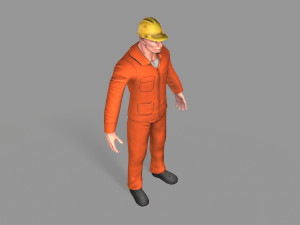 worker Model 3D