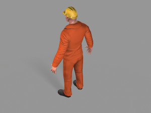 worker Model 3D