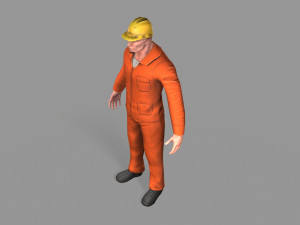 worker Model 3D