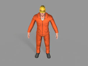 worker 3D Model