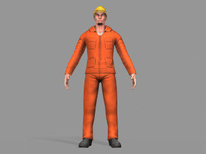 worker Model 3D
