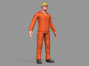 worker Model 3D