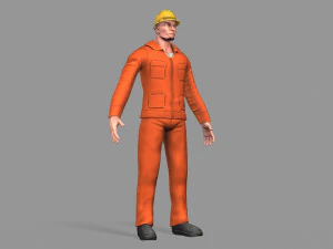 worker 3D Model
