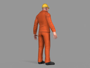 worker Model 3D