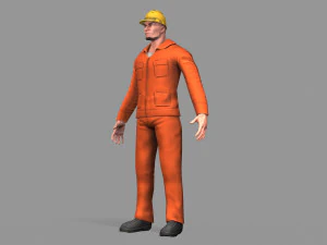 worker 3D Model