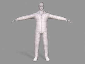 worker Model 3D