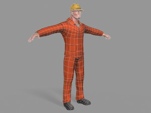 worker Model 3D