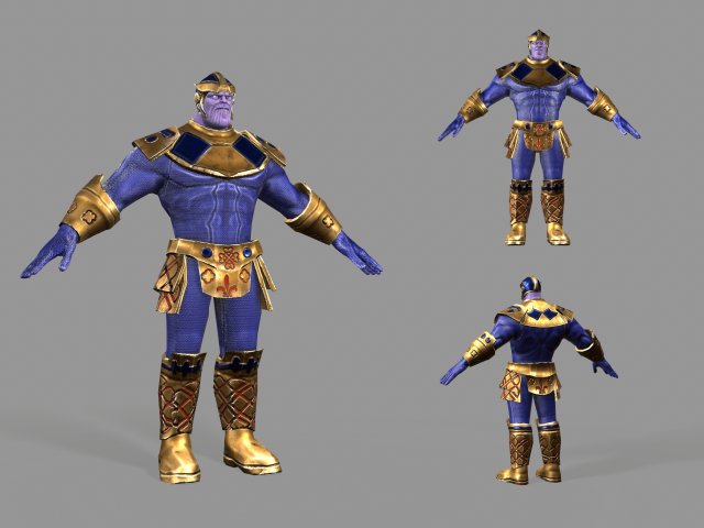 thanos Modelo 3D .c4d .max .obj .3ds .fbx .stl .blend 