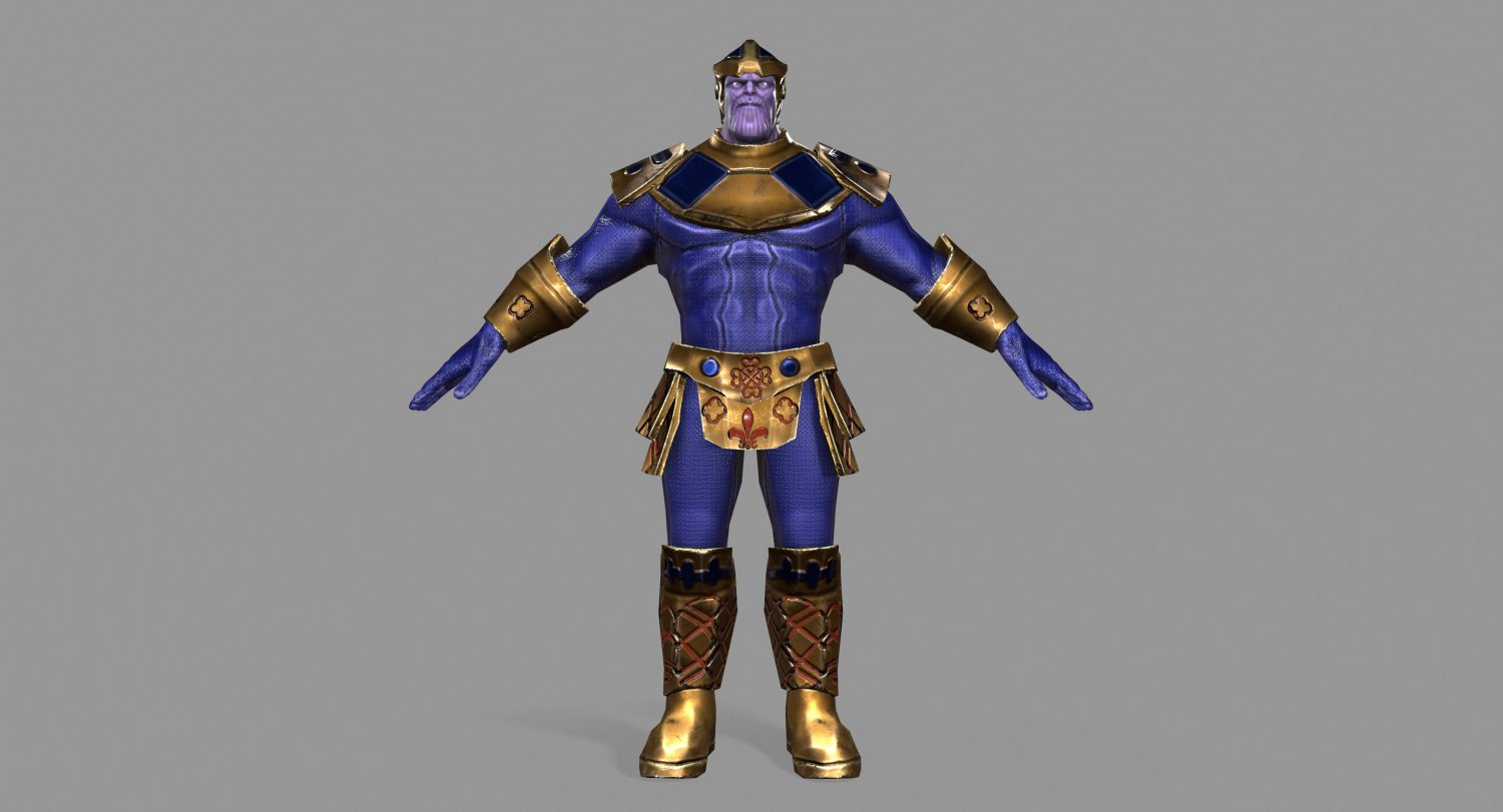 Thanos T- Pose - Download Free 3D model by Jav0k (@Jav0k) [fb25ea1]