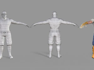 ワーカー 3Dモデル