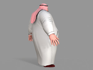 fat arab Modelo 3D