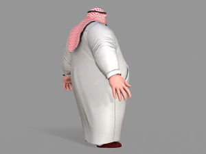 fat arab 3D Model