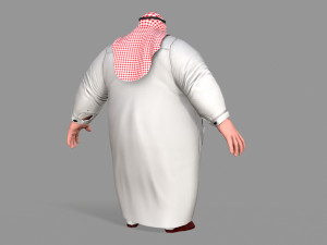 fat arab Modelo 3D