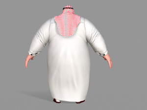 fat arab Modelo 3D