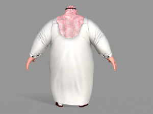 fat arab 3D Model