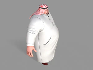fat arab 3D Model