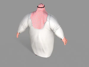 fat arab 3D Model