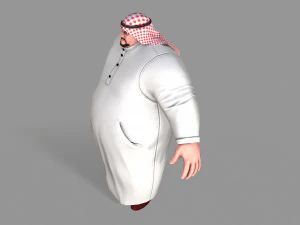 fat arab 3D Model