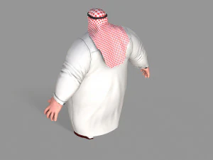 fat arab 3D Model