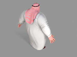 fat arab Modelo 3D
