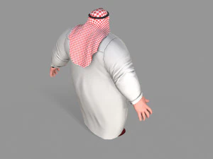 fat arab 3D Model