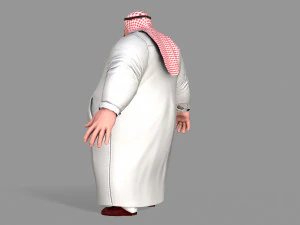 fat arab 3D Model