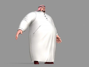 fat arab 3D Model