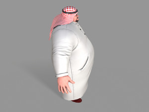 fat arab Modelo 3D
