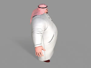 fat arab 3D Model