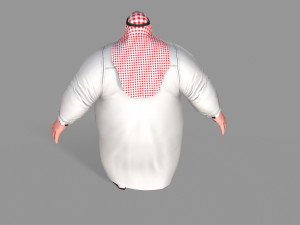fat arab Modelo 3D