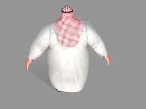 fat arab 3D Model