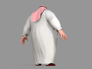 fat arab 3D Model