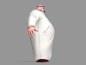 fat arab 3D Model