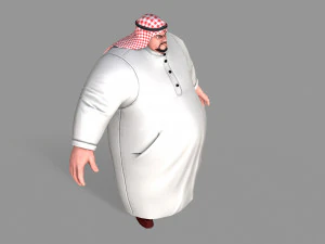 fat arab 3D Model