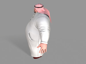 fat arab Modelo 3D