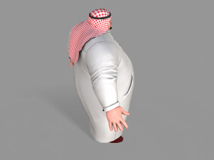 fat arab Modelo 3D