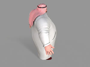 fat arab 3D Model