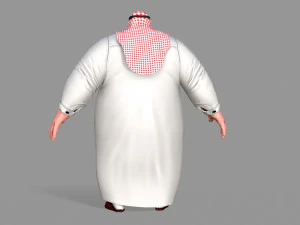fat arab 3D Model