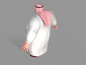 fat arab 3D Model