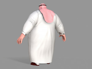 fat arab Modelo 3D