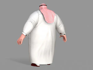 fat arab 3D Model